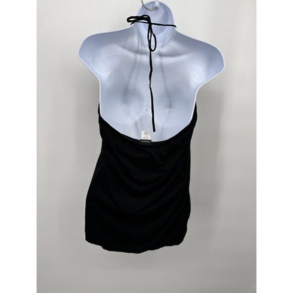 Y2K Sleeveless open back Black Accent USA vintage size L/G - Picture 2 of 7